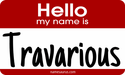 Hello my name is Travarious png download