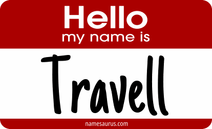 Hello my name is Travell png download