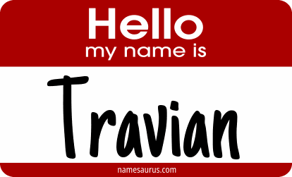Hello my name is Travian png download