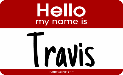Hello my name is Travis png download