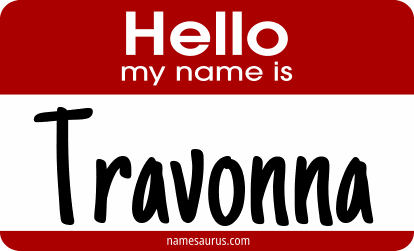 Hello my name is Travonna png download