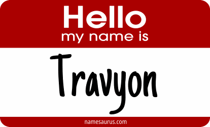 Hello my name is Travyon png download