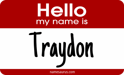 Hello my name is Traydon png download