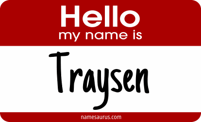 Hello my name is Traysen png download
