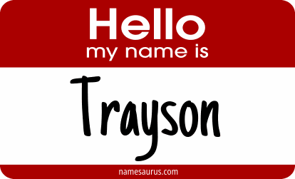 Hello my name is Trayson png download