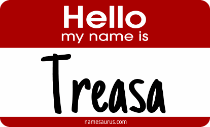 Hello my name is Treasa png download