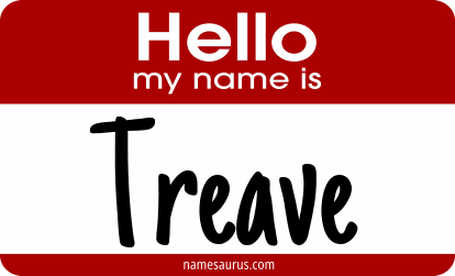 Hello my name is Treave png download