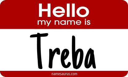 Hello my name is Treba png download