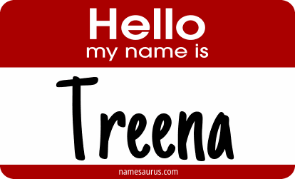 Hello my name is Treena png download