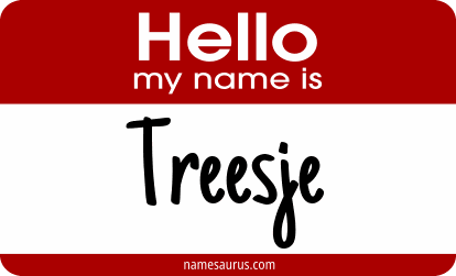 Hello my name is Treesje png download