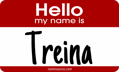 Hello my name is Treina png download