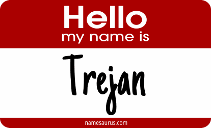 Hello my name is Trejan png download