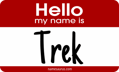 Hello my name is Trek png download