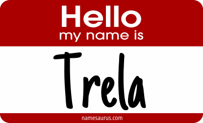 Hello my name is Trela png download