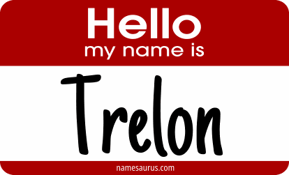 Hello my name is Trelon png download