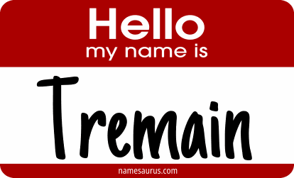 Hello my name is Tremain png download