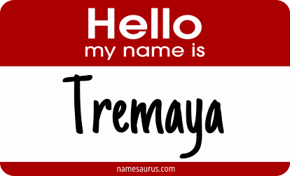 Hello my name is Tremaya png download
