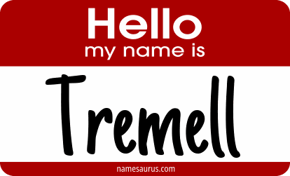 Hello my name is Tremell png download