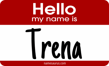 Hello my name is Trena png download