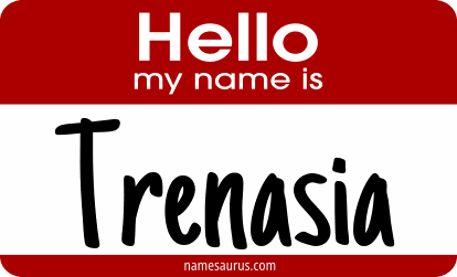 Hello my name is Trenasia png download
