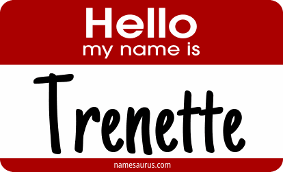 Hello my name is Trenette png download