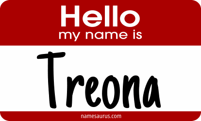 Hello my name is Treona png download