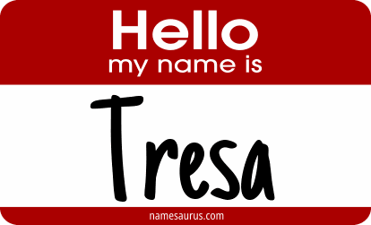 Hello my name is Tresa png download