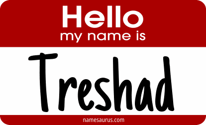 Hello my name is Treshad png download
