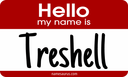 Hello my name is Treshell png download