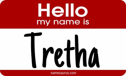 Hello my name is Tretha png download