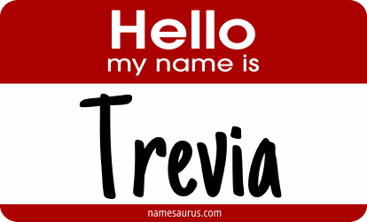 Hello my name is Trevia png download
