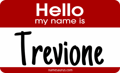 Hello my name is Trevione png download