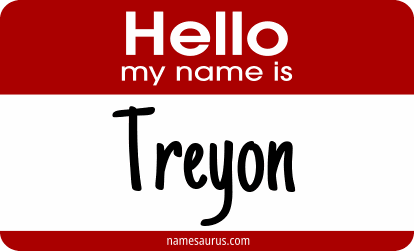 Hello my name is Treyon png download