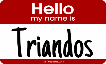 Hello my name is Triandos png download