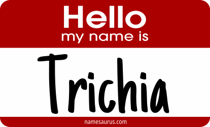 Hello my name is Trichia png download