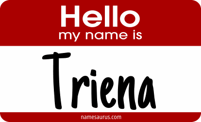 Hello my name is Triena png download