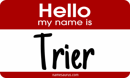 Hello my name is Trier png download