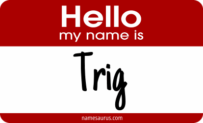 Hello my name is Trig png download