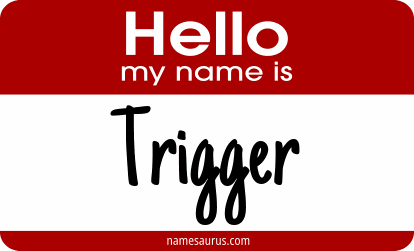 Hello my name is Trigger png download