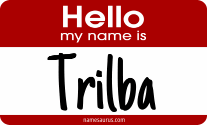 Hello my name is Trilba png download
