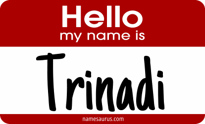 Hello my name is Trinadi png download