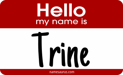 Hello my name is Trine png download