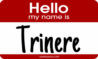 Hello my name is Trinere png download