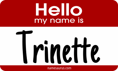 Hello my name is Trinette png download