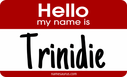 Hello my name is Trinidie png download