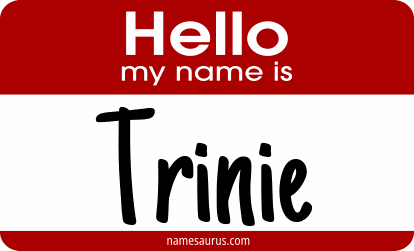 Hello my name is Trinie png download