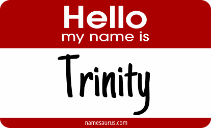 Hello my name is Trinity png download