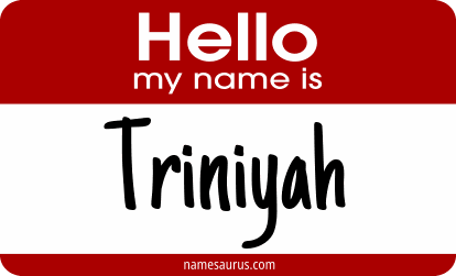 Hello my name is Triniyah png download