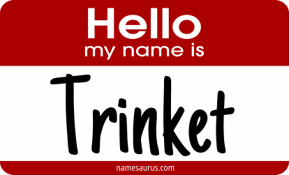 Hello my name is Trinket png download