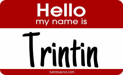 Hello my name is Trintin png download